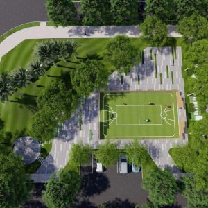 Phối Cảnh Tiện Ích Sân Chơi Trong Trường Học Quốc Tế GS Metro City